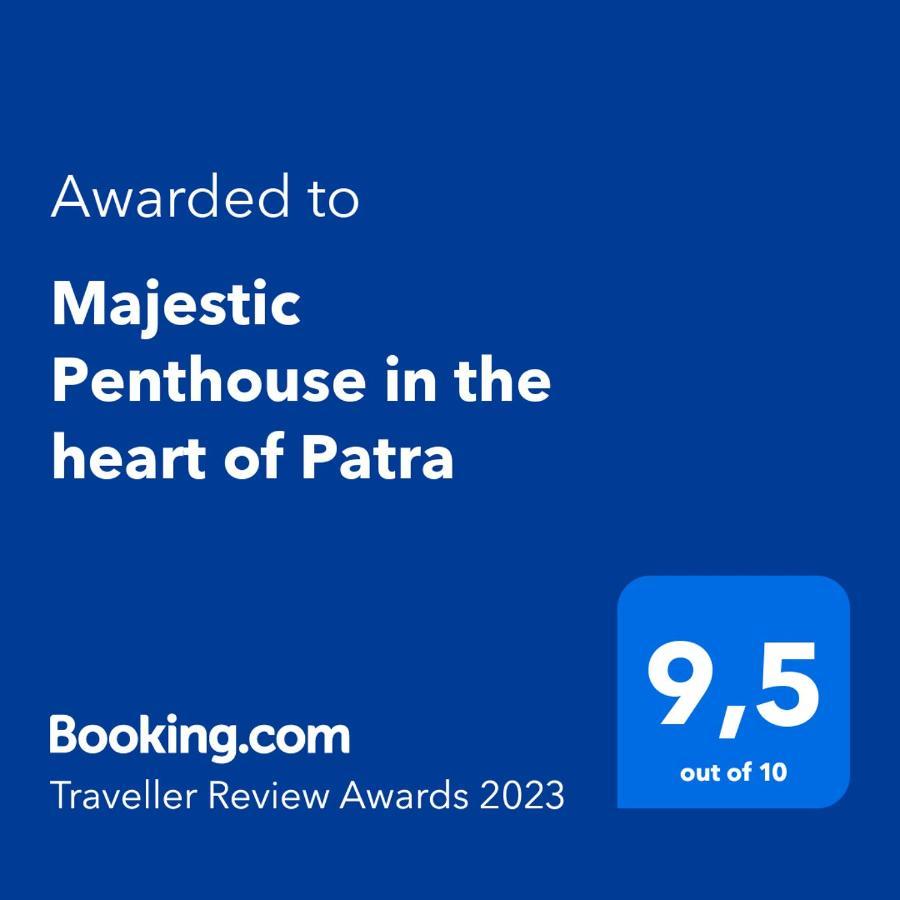 Majestic Penthouse In The Heart Of Patra Apartment Екстериор снимка