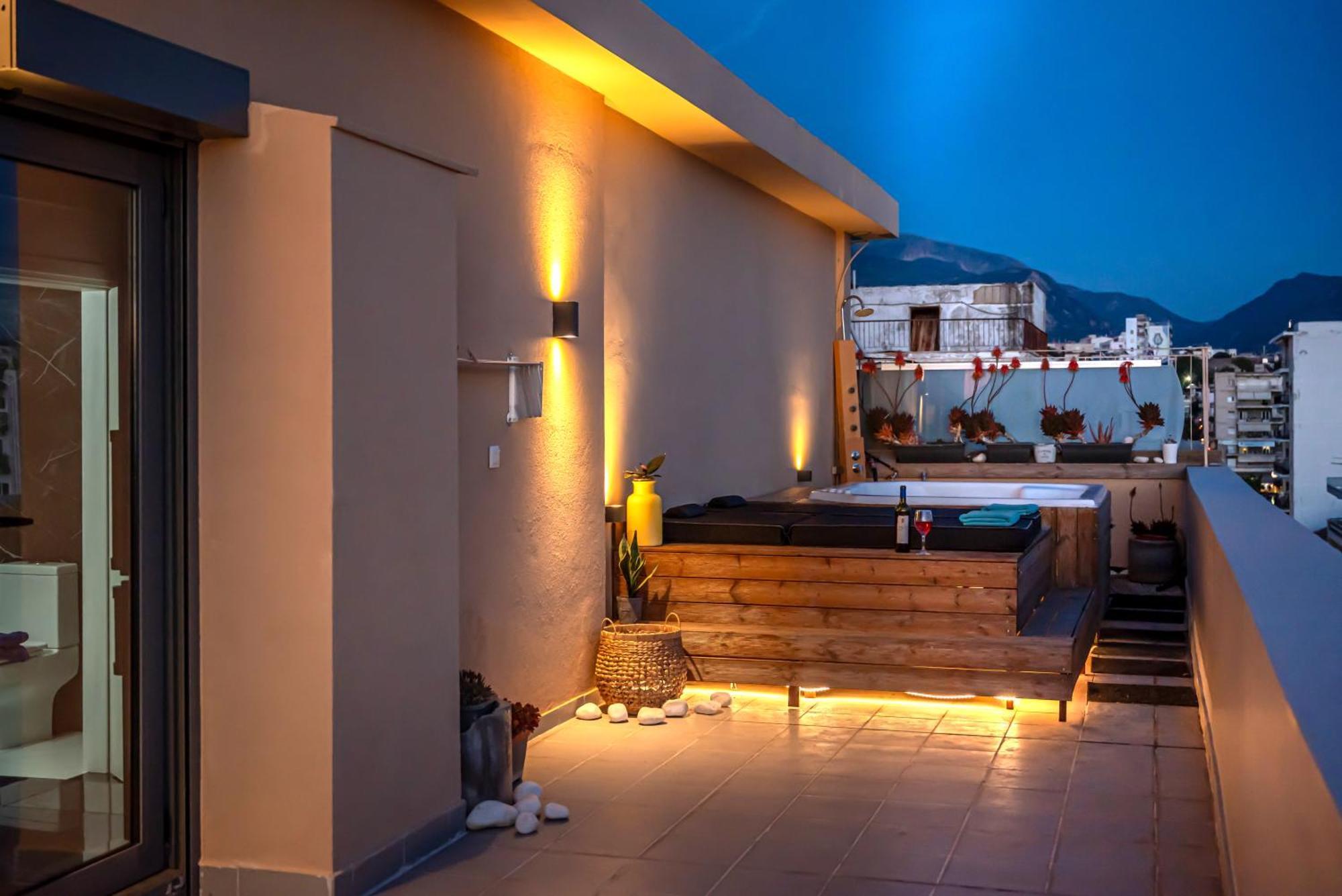 Majestic Penthouse In The Heart Of Patra Apartment Екстериор снимка